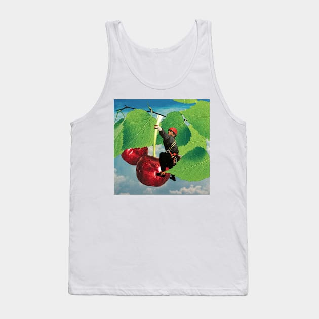 Cherry Picking Tank Top by collagebymarianne (Marianne Strickler)